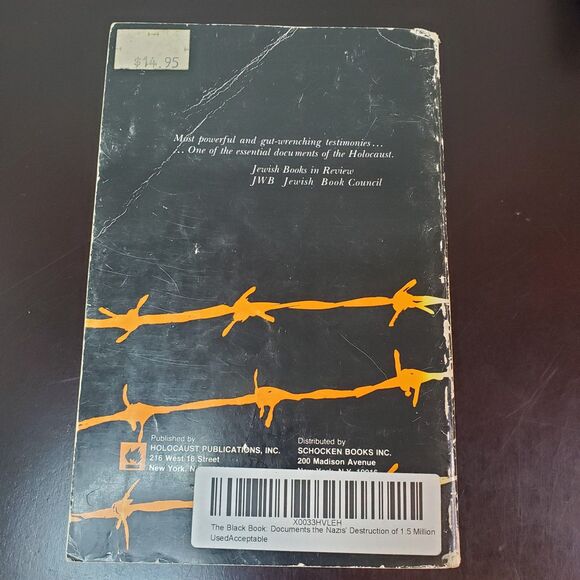 The Black Book ed. Ilya Ehrenburg Soviet Jew WW2 1981 Paperback - Picture 2 of 15